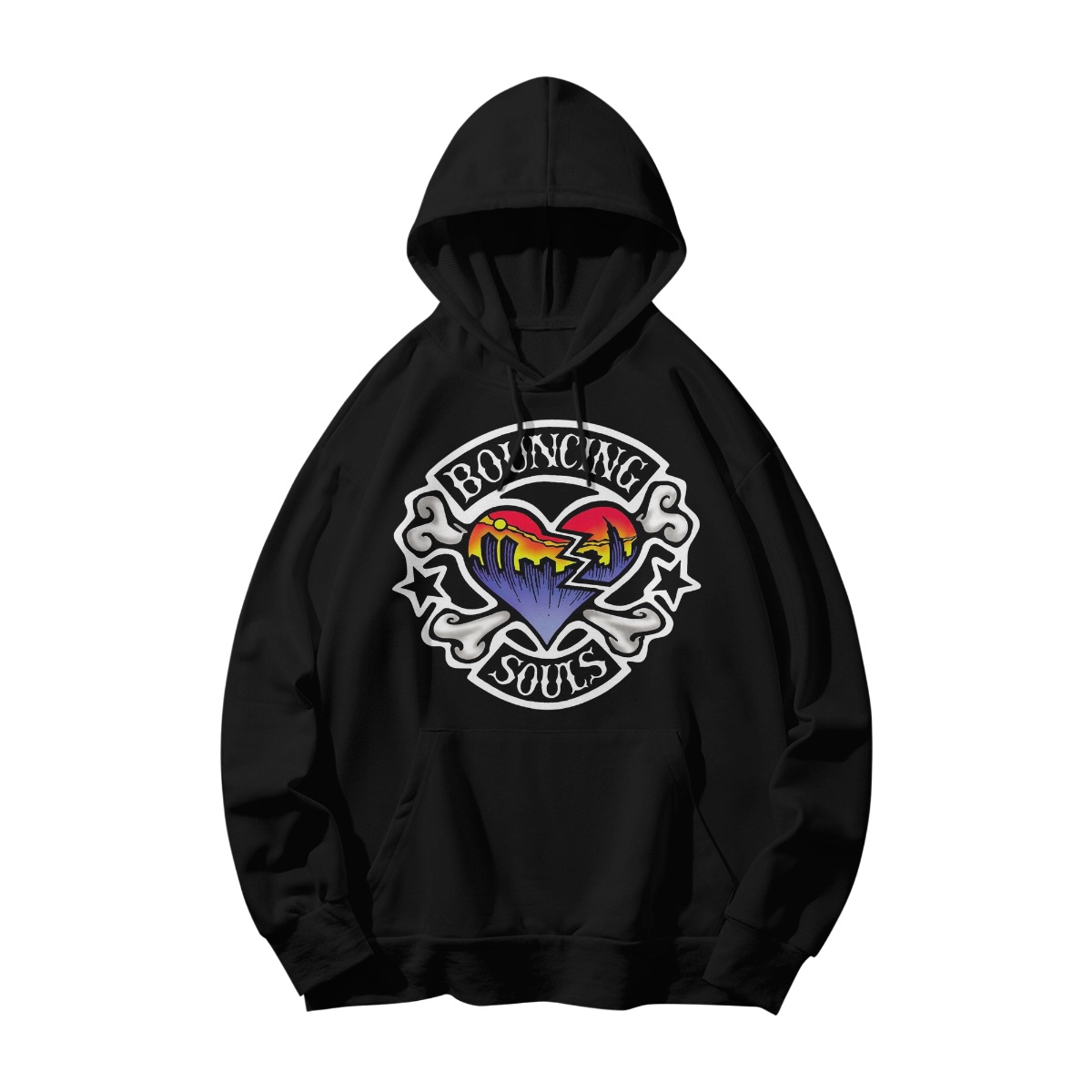 Bouncing Souls T-Shirt – Punk Rock Heart City Graphic Vintage Style Tee