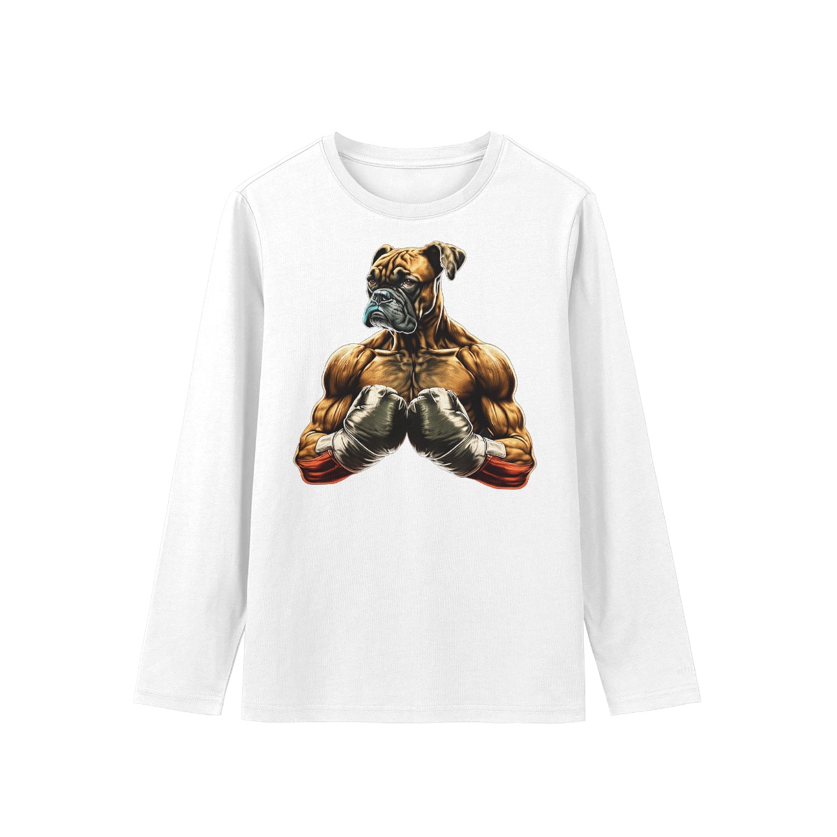 Boxer Fighter Dog T-Shirt – Muscular Boxer Boxing Graphic Streetwear Tee