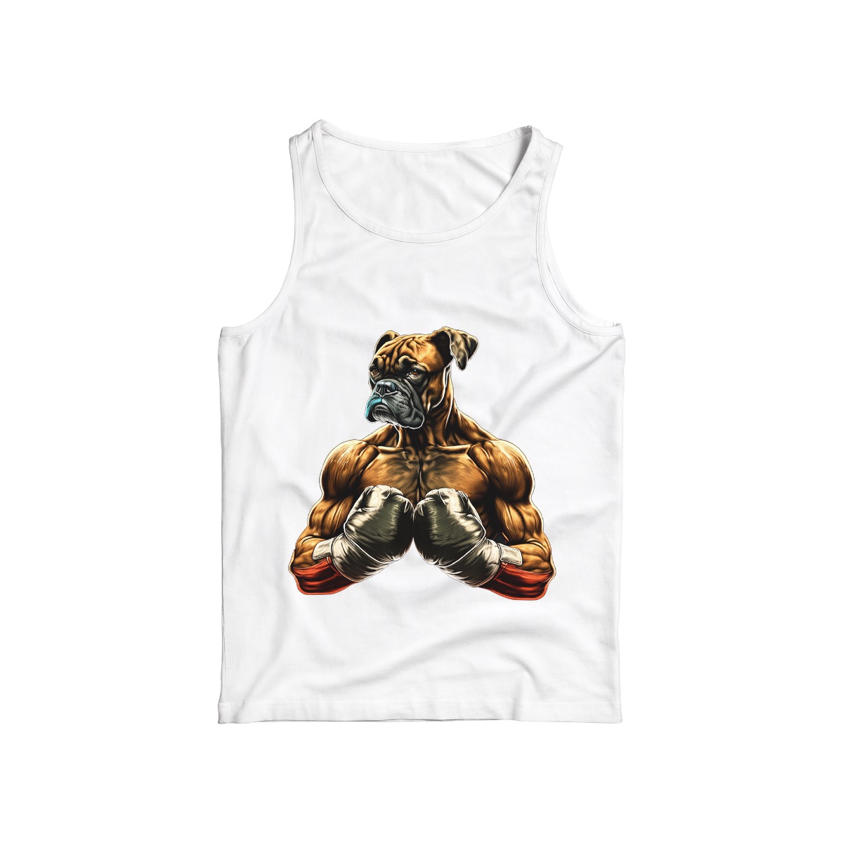 Boxer Fighter Dog T-Shirt – Muscular Boxer Boxing Graphic Streetwear Tee