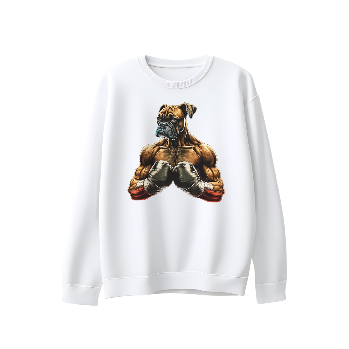 Boxer Fighter Dog T-Shirt – Muscular Boxer Boxing Graphic Streetwear Tee
