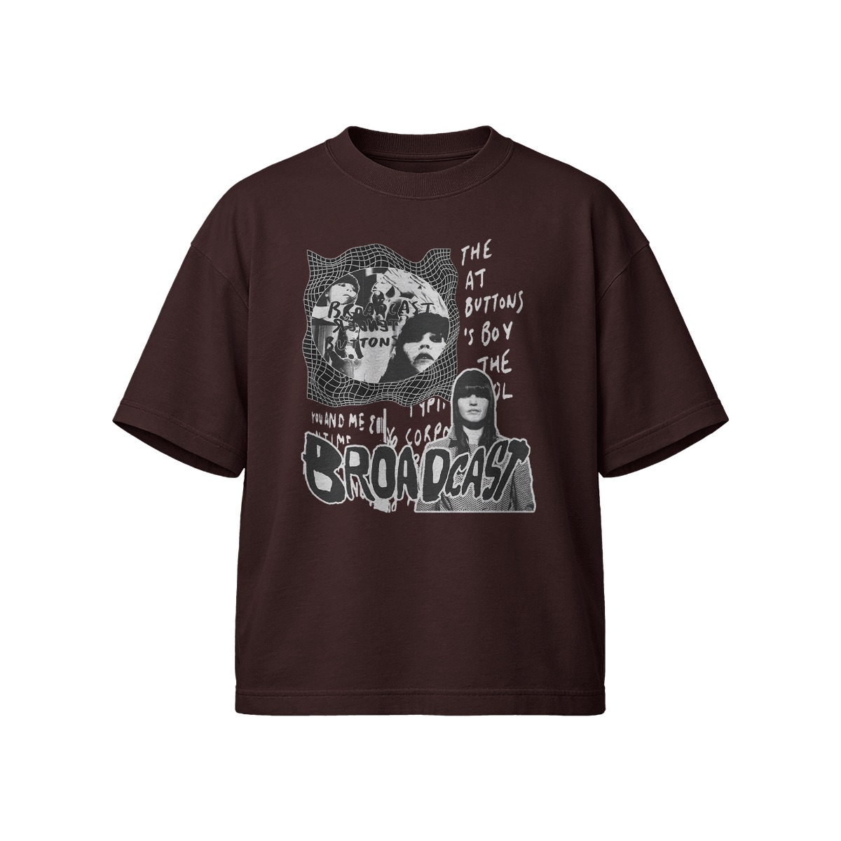 Broadcast Abstract Grunge T-Shirt – Edgy Street Art Graphic Tee