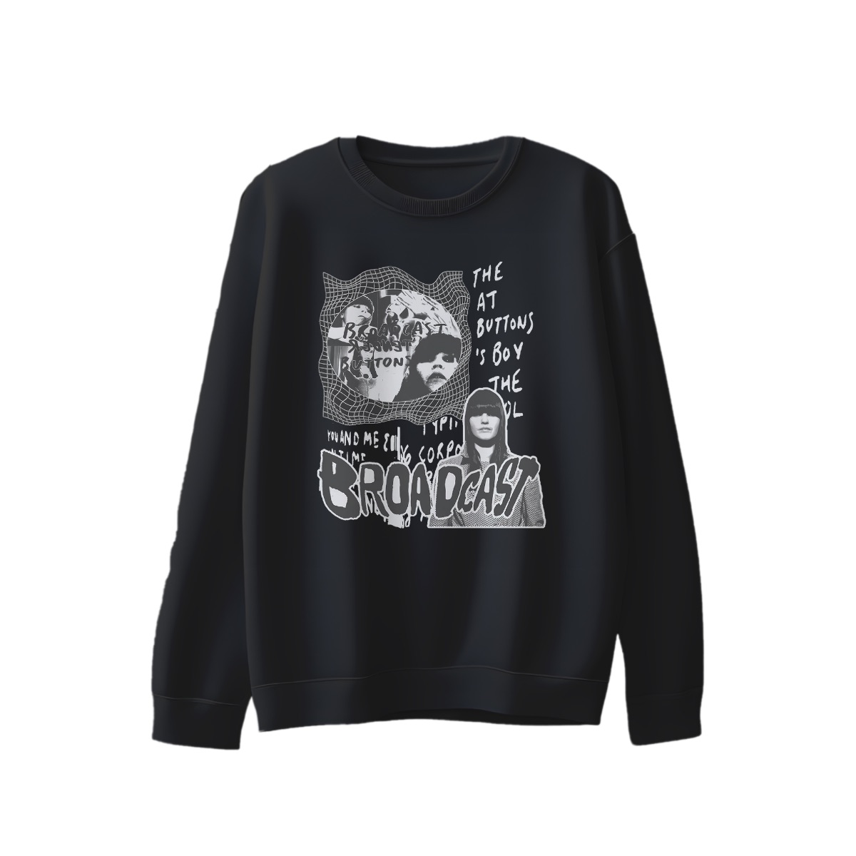 Broadcast Abstract Grunge T-Shirt – Edgy Street Art Graphic Tee