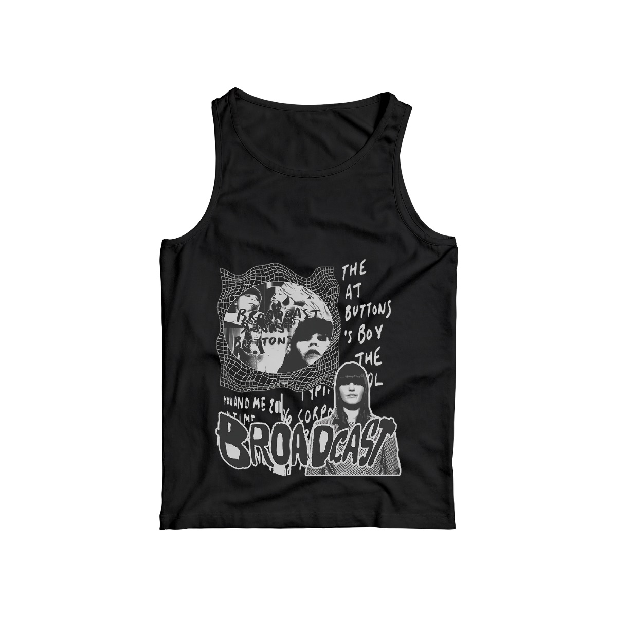 Broadcast Abstract Grunge T-Shirt – Edgy Street Art Graphic Tee