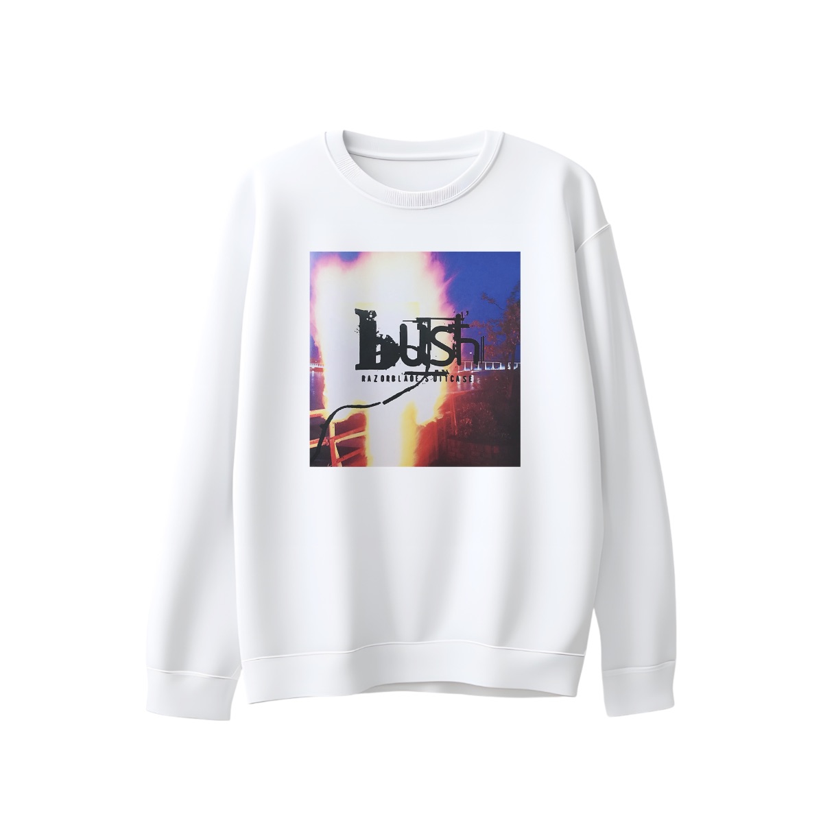 Bush Rage Tee – Edgy Flame Artwork Streetwear