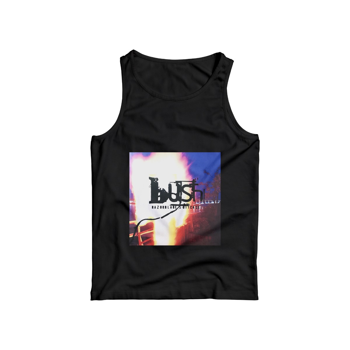 Bush Rage Tee – Edgy Flame Artwork Streetwear