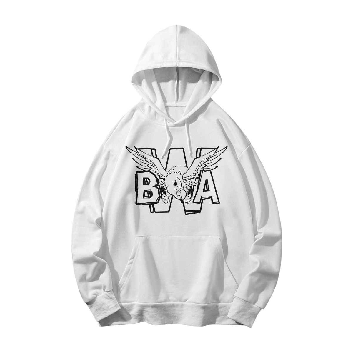BWA Eagle Graphic T-Shirt – Bold Streetwear Black & White Design