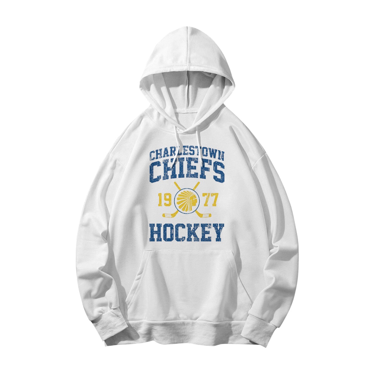 Charlestown Chiefs Hockey T-Shirt – Vintage Sports Graphic 1977