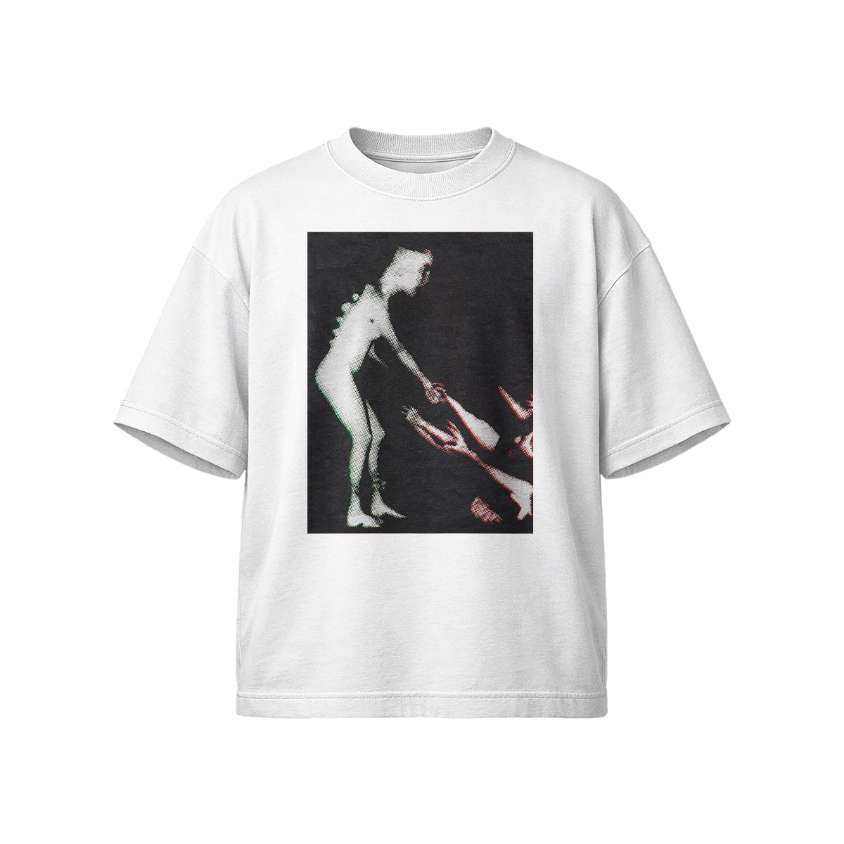Surf Crowd Graphic T-Shirt – Retro Punk Style Surf Art Design
