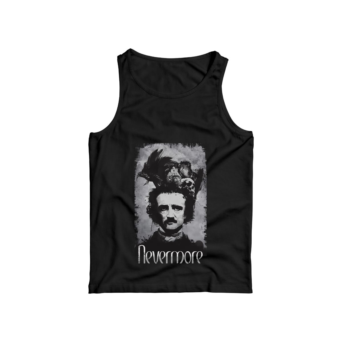 80s Edgar Allan Poe The Raven “Nevermore” T-Shirt – Vintage Horror Gothic Graphic Tee 