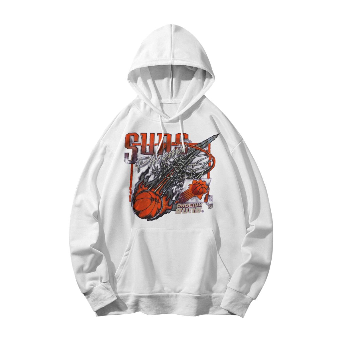 	90s Phoenix Suns Fire Ball T-Shirt – Vintage Basketball Graphic Tee 
