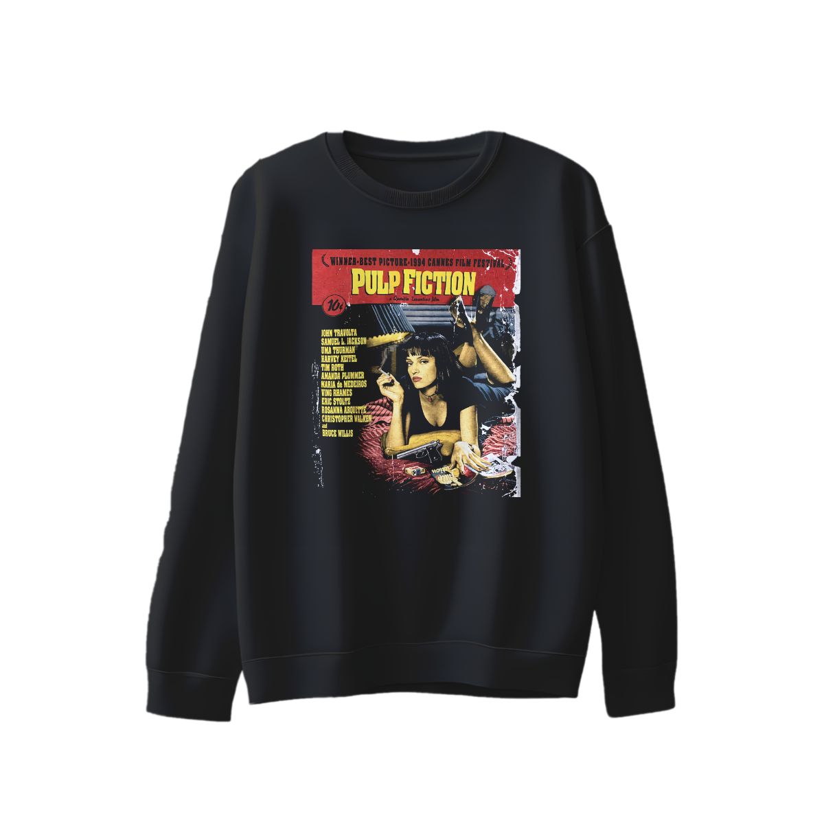 90s Pulp Fiction Vintage T-Shirt – American Crime Classic Graphic Tee 