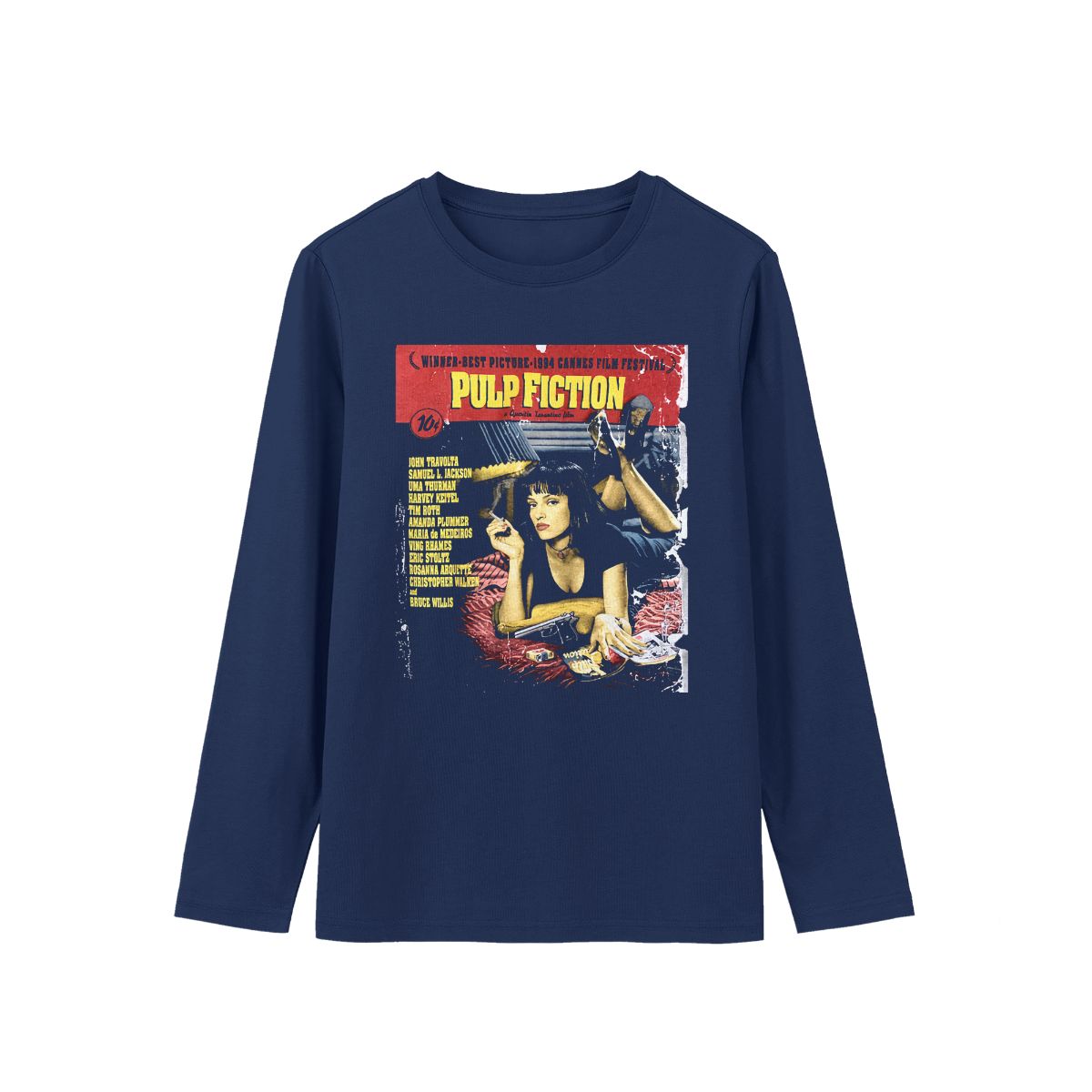 90s Pulp Fiction Vintage T-Shirt – American Crime Classic Graphic Tee 