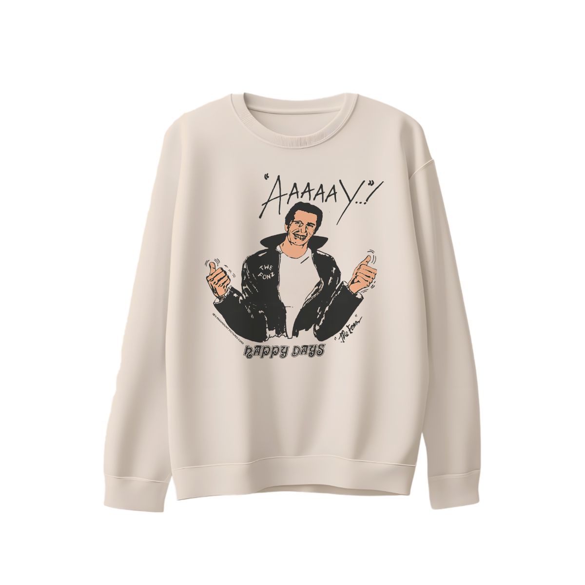 1976 Happy Days The Fonz Vintage T-Shirt – Arthur Fonzarelli Retro TV Graphic Tee 