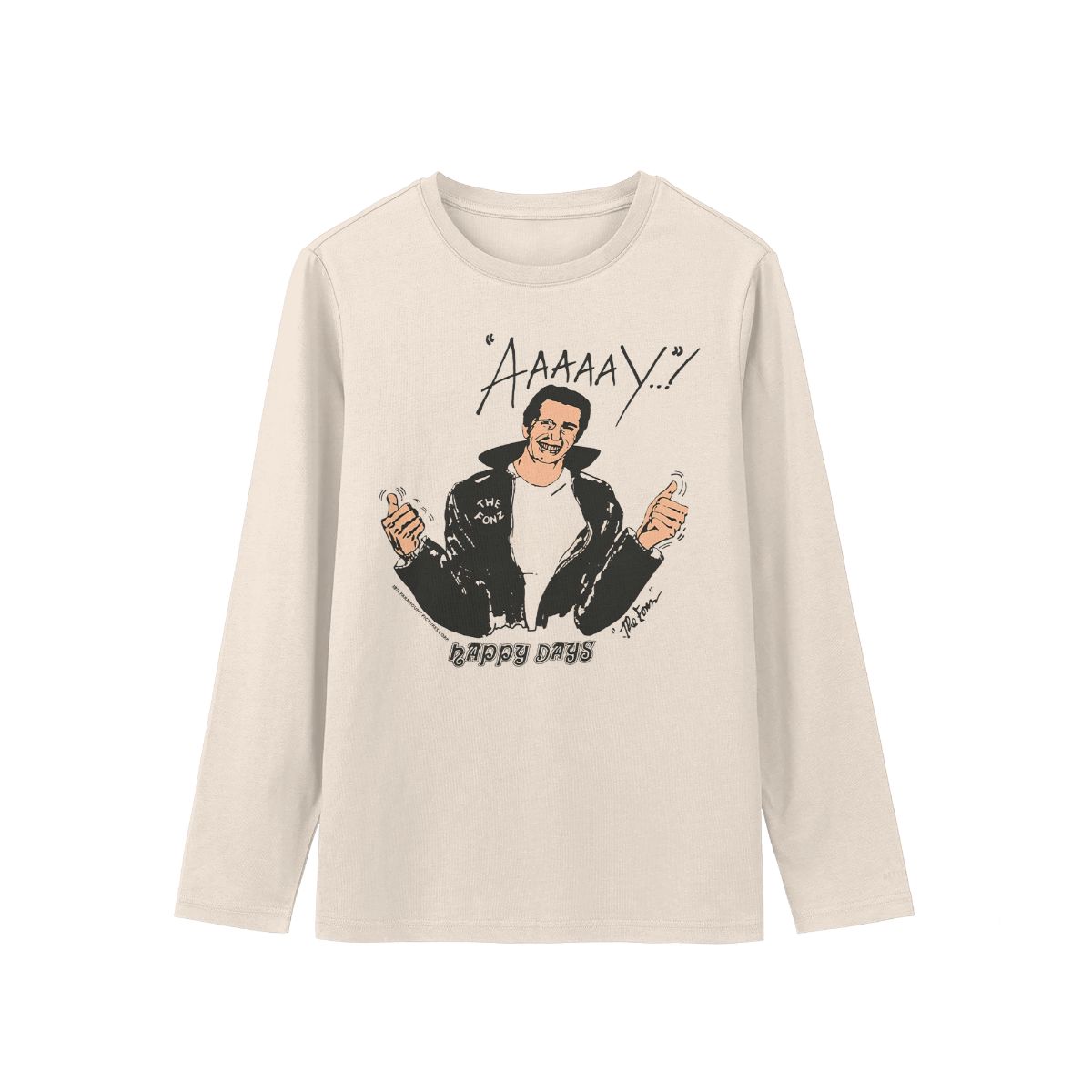 1976 Happy Days The Fonz Vintage T-Shirt – Arthur Fonzarelli Retro TV Graphic Tee 