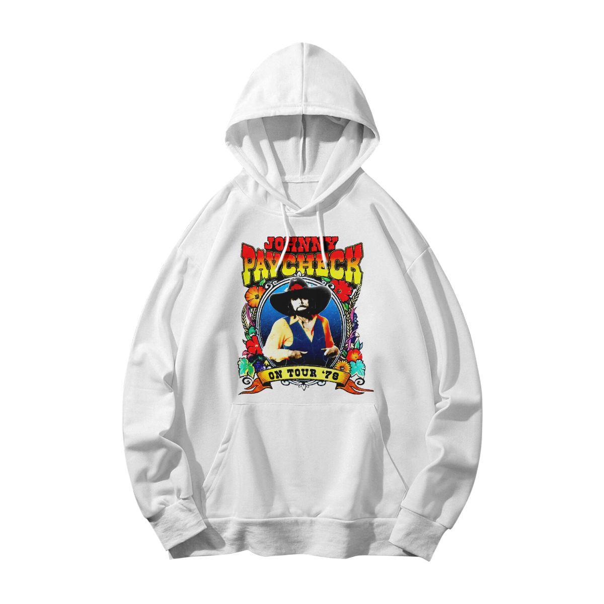 1978 Johnny Paycheck Tour Ringer T-Shirt – Vintage Country Music Graphic Tee 