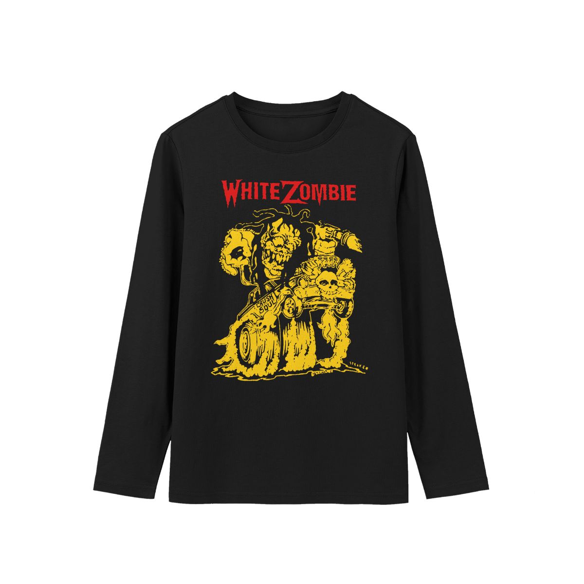 White Zombie 1988 Soul Crusher Vintage Metal Band T-Shirt Retro Horror Rock Graphic Tee 80s Heavy Metal 