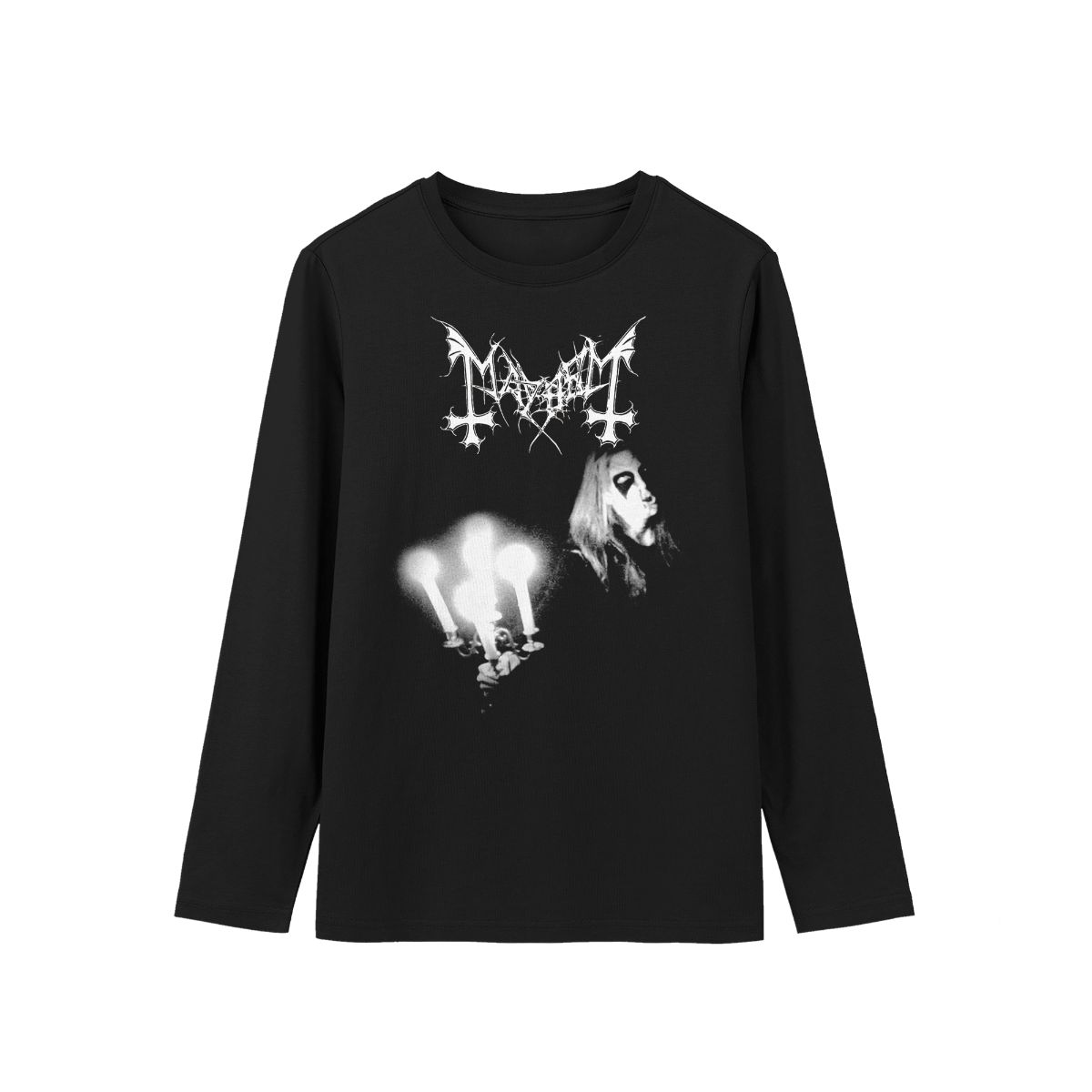 Mayhem 1990 Live in Leipzig Vintage Black Metal Band T-Shirt Retro Concert Graphic Tee 90s Extreme Metal 