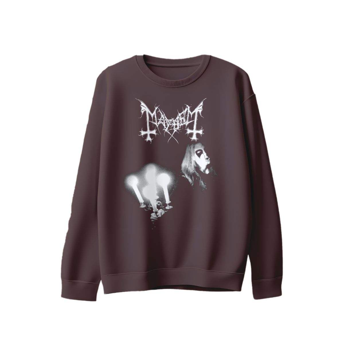 Mayhem 1990 Live in Leipzig Vintage Black Metal Band T-Shirt Retro Concert Graphic Tee 90s Extreme Metal 