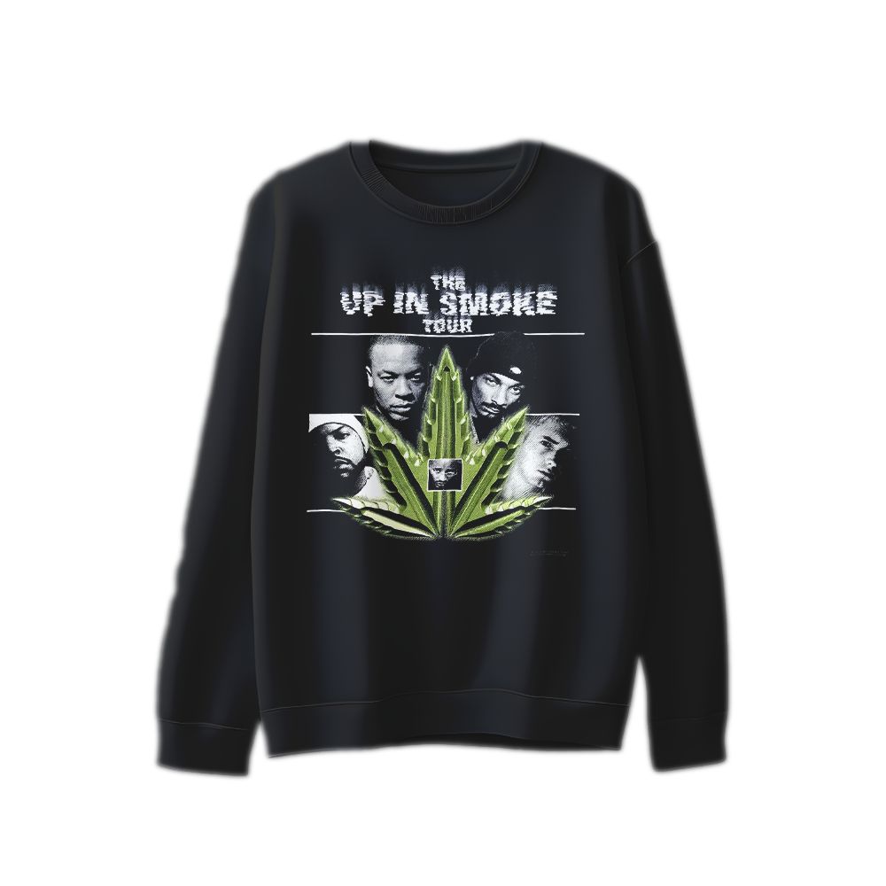 Up In Smoke Tour Vintage Rap Graphic T-Shirt – 90s Hip-Hop Inspired Streetwear Tee, Classic Cotton Shirt