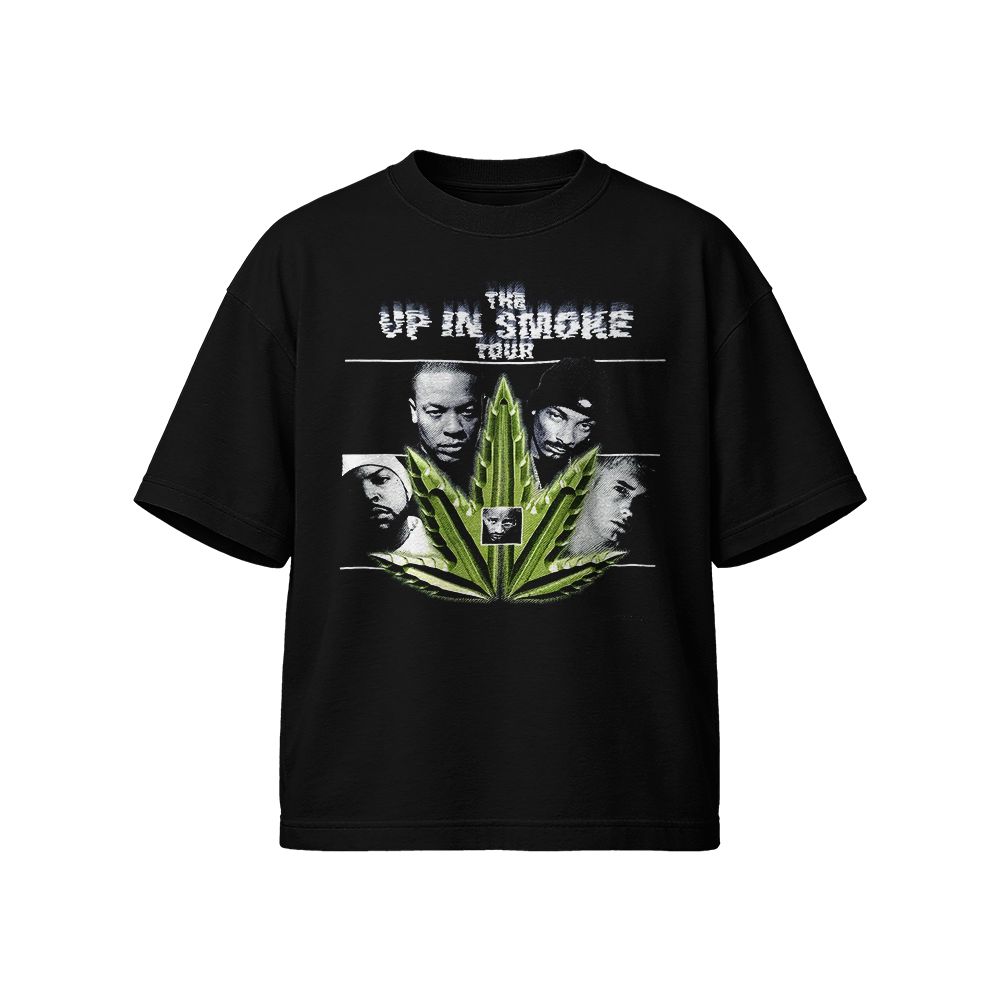 Up In Smoke Tour Vintage Rap Graphic T-Shirt – 90s Hip-Hop Inspired Streetwear Tee, Classic Cotton Shirt