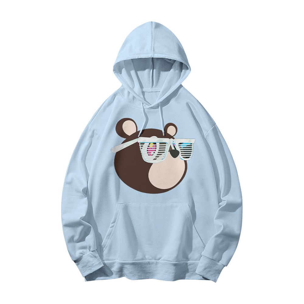 2007 Kanye West Glow In The Dark Tour Vintage Rap T-Shirt, Murakami Bear Hip Hop Graphic Tee, Y2K Streetwear Shirt