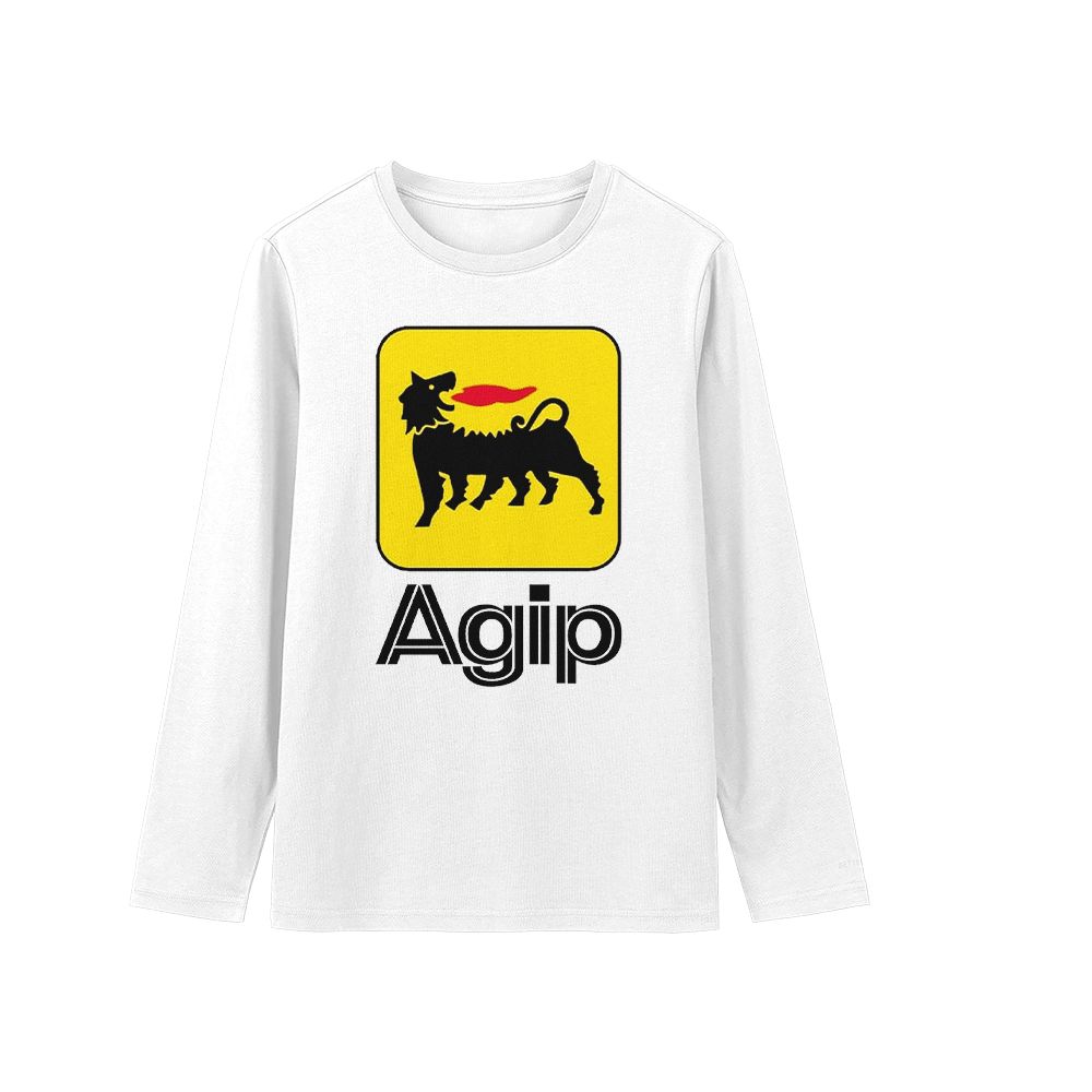  Agip Vintage Racing Logo T-Shirt, Retro Motorsport Graphic Tee, Classic Automotive Streetwear Shirt