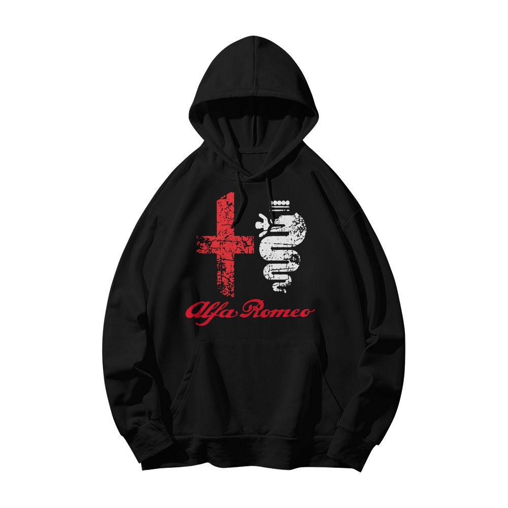 Alfa Romeo Vintage Racing Logo T-Shirt, Retro Italian Car Graphic Tee, Motorsport Streetwear Shirt