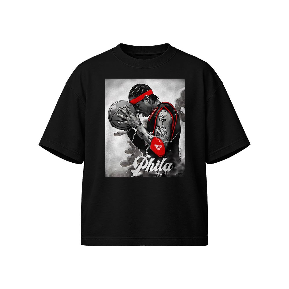 Allen Iverson Philadelphia 76ers Vintage NBA Basketball T-Shirt, Retro Sports Graphic Tee, Streetwear Fan Shirt