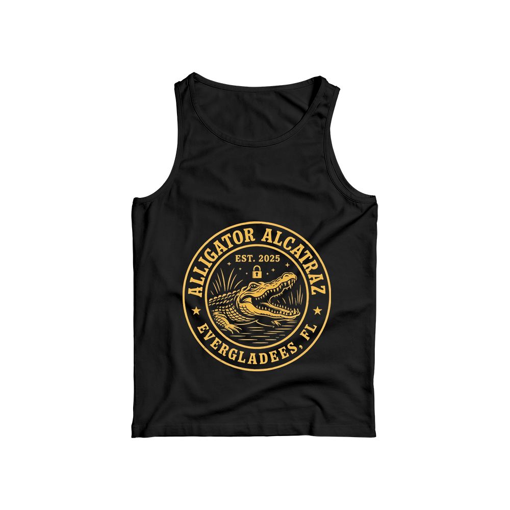 Florida Everglades Alligator Alcatraz Parody Vintage T-Shirt, Funny Wildlife Graphic Tee, Retro Humor Shirt