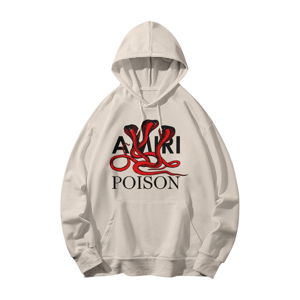 AMIRI Poison Snake Vintage Fashion T-Shirt, Luxury Streetwear Graphic Tee, Designer Style Shirt