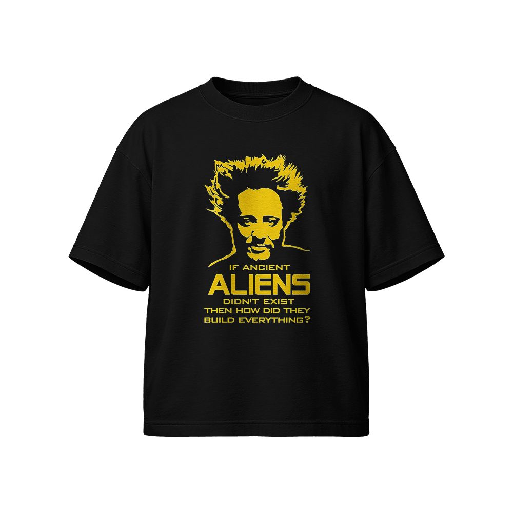 Ancient Aliens Giorgio Tsoukalos Vintage Meme T-Shirt, Retro UFO Graphic Tee, Funny Alien Streetwear Shirt