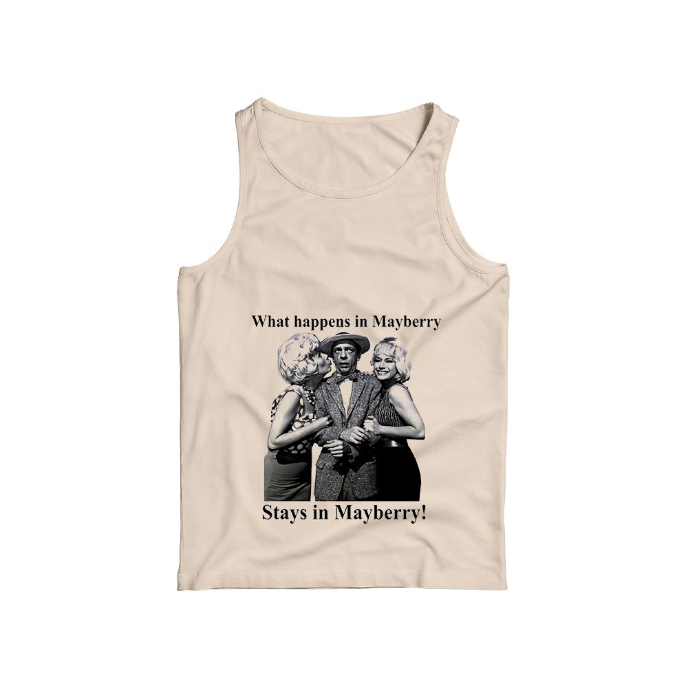 What Happens In Mayberry Stays In Mayberry Vintage TV Show T-Shirt, Retro Comedy Graphic Tee, Classic Americana Streetwear Shirt