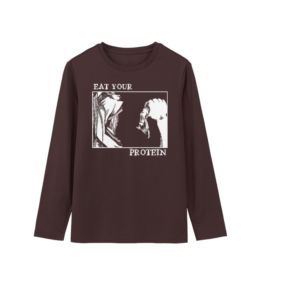 Attack on Titan Eat Your Protein Eren Jaeger Anime Gym Graphic T-Shirt