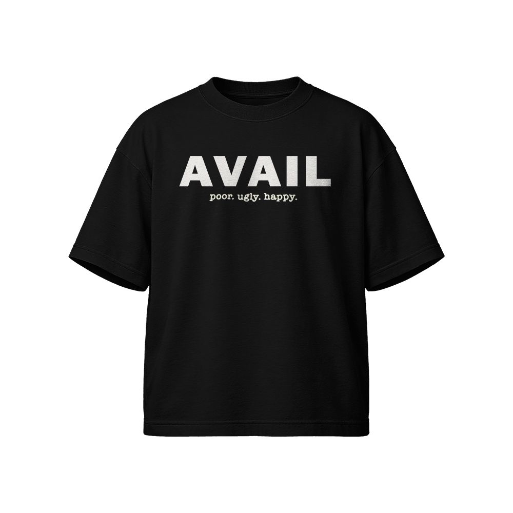Avail Poor Ugly Happy Punk Rock Vintage Graphic T-Shirt