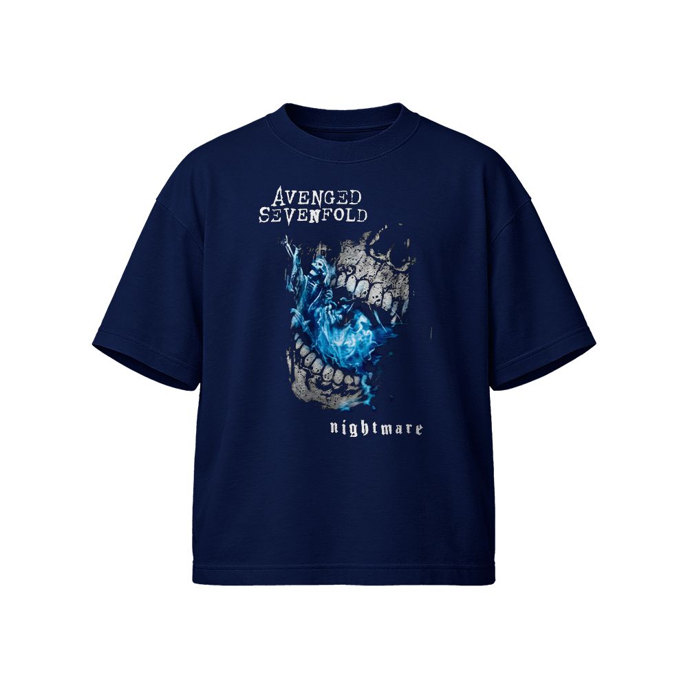 Avenged Sevenfold Nightmare Skull Heavy Metal Graphic T-Shirt