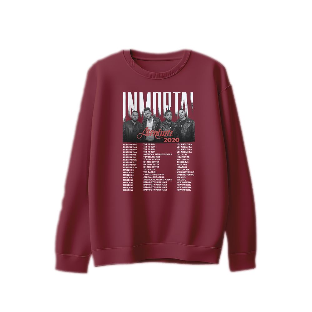 Aventura Immortal 2020 Tour Latin Music Concert Graphic T-Shirt