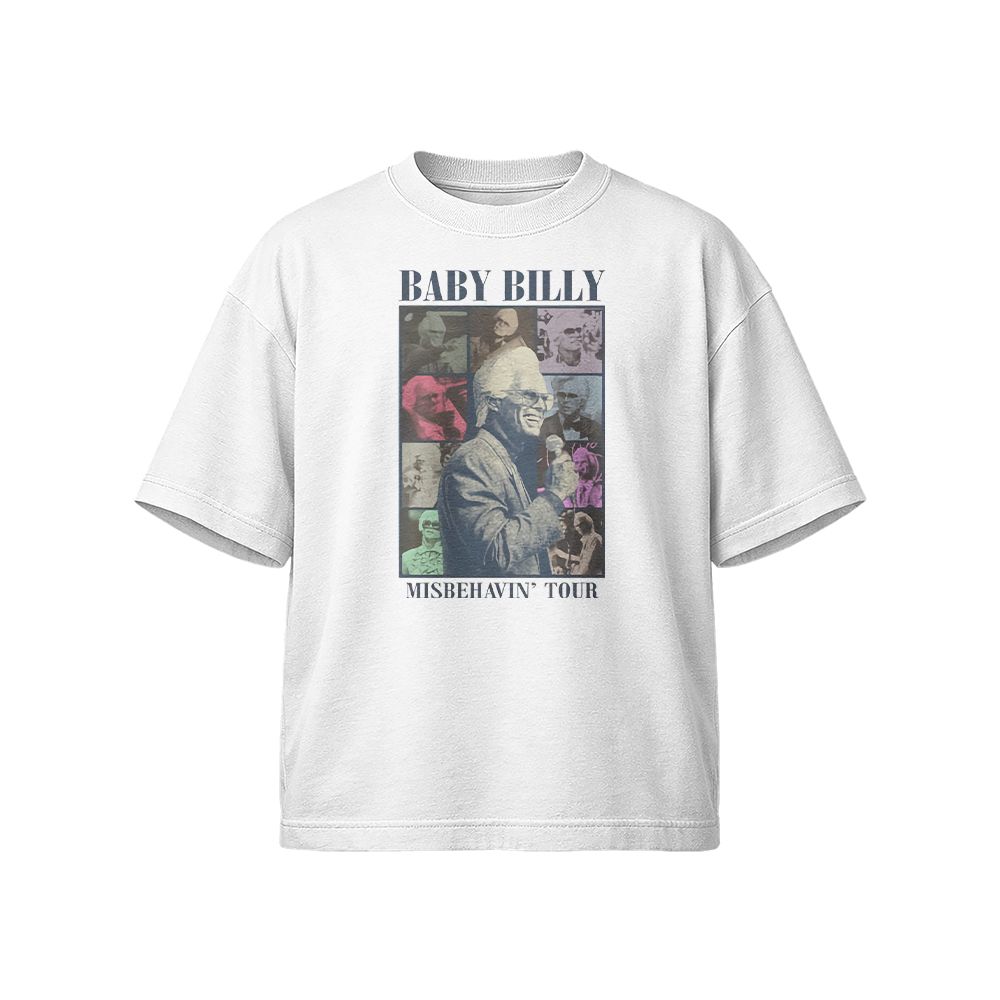 Baby Billy Misbehavin Tour Vintage TV Show Graphic T-Shirt Retro Comedy Fan Streetwear Tee