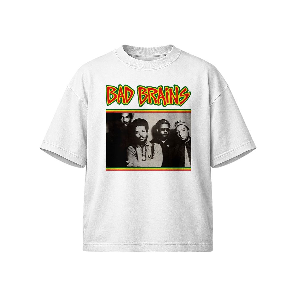 Bad Brains 1986–87 Tour White Vintage T-Shirt Classic Hardcore Punk Tee