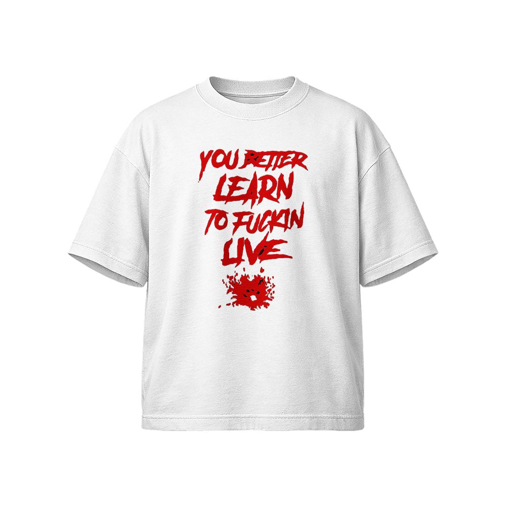 Bad Wolves “You Better Learn to Fu**in Live” Rock Band Graphic T-Shirt Cotton Tee