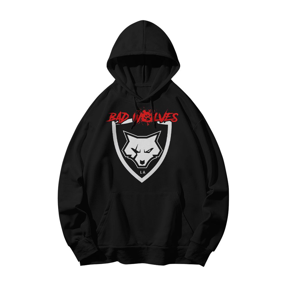 Bad Wolves LA Logo T-Shirt Modern Rock Band Minimalist Graphic Cotton Tee