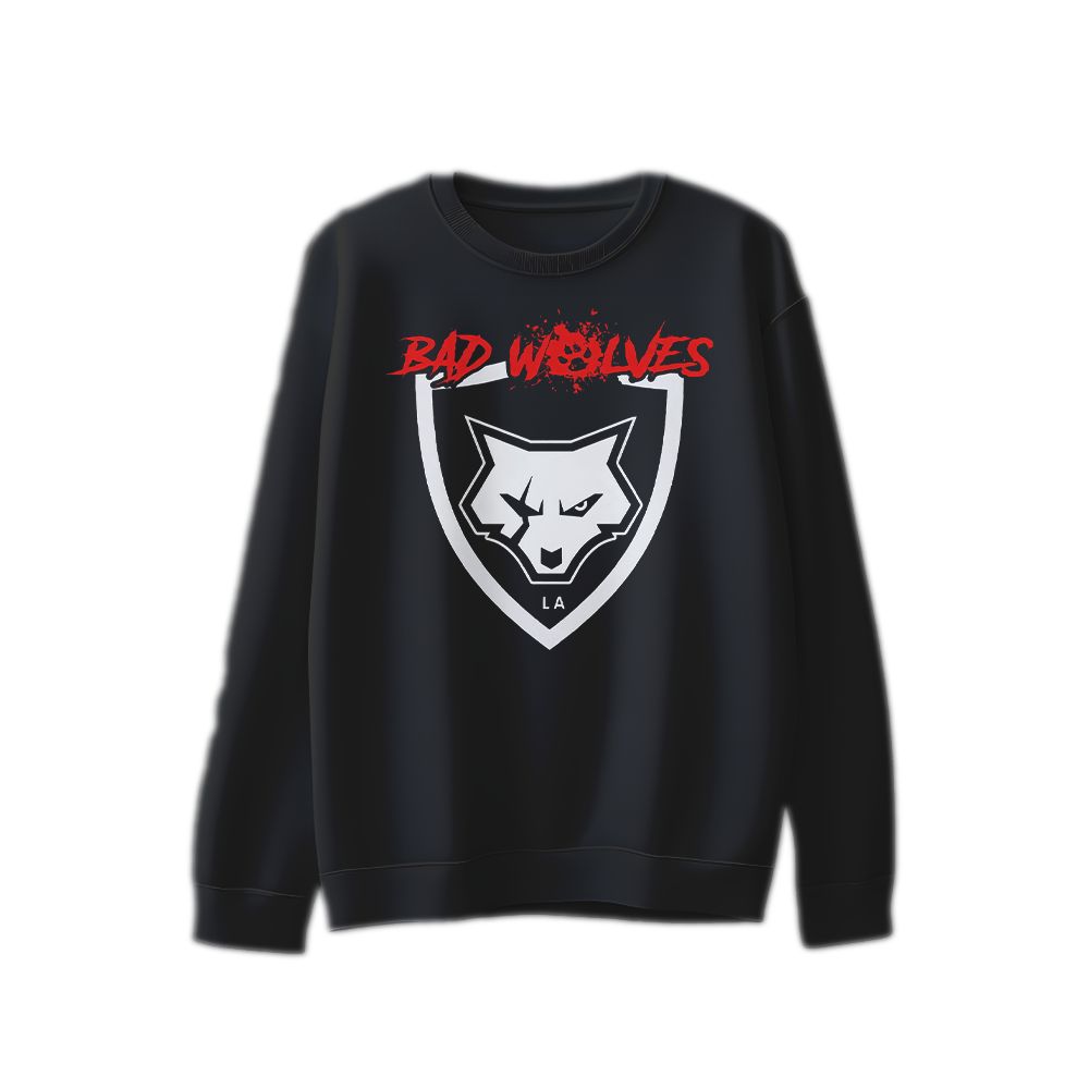 Bad Wolves LA Logo T-Shirt Modern Rock Band Minimalist Graphic Cotton Tee