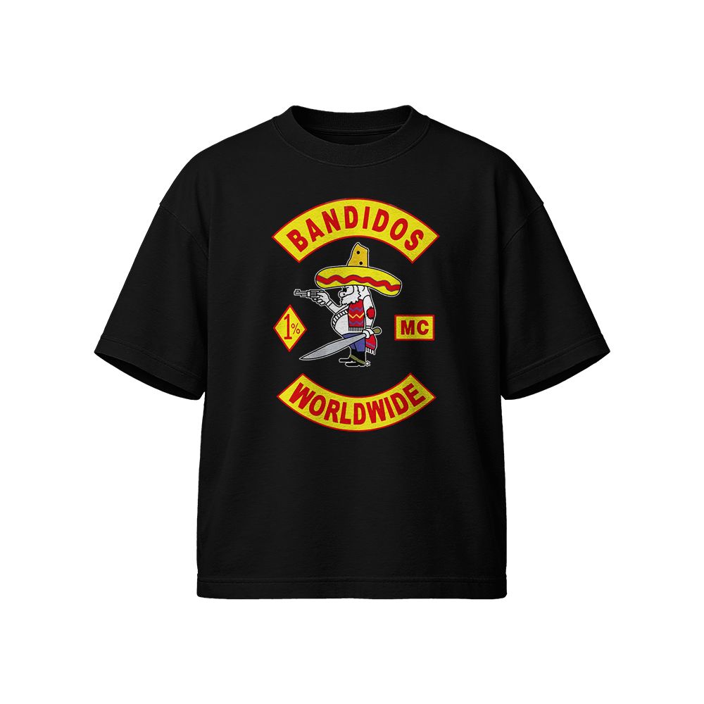 Bandidos MC Australia Motorcycle Club T-Shirt Biker Graphic Cotton Tee