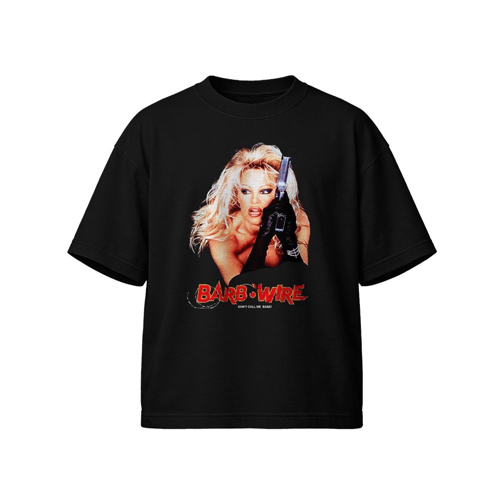 Barb Wire Movie Pamela Anderson Vintage Sci-Fi T-Shirt Retro Film Graphic Tee