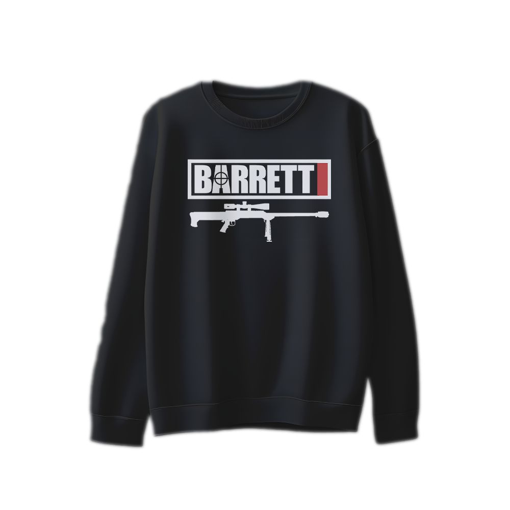 Barrett Firearms Tactical Graphic T-Shirt Military Style Cotton Tee Unisex