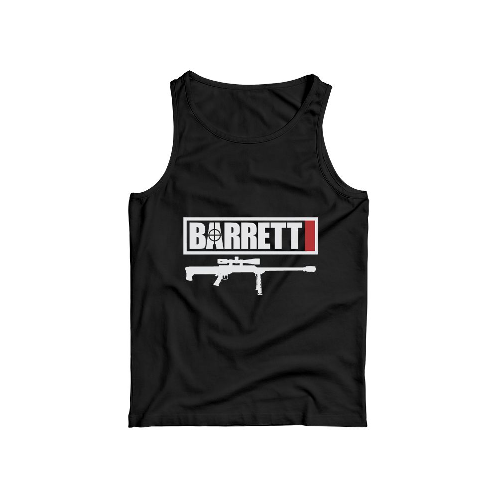 Barrett Firearms Tactical Graphic T-Shirt Military Style Cotton Tee Unisex