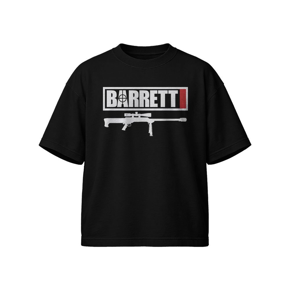 Barrett Firearms Tactical Graphic T-Shirt Military Style Cotton Tee Unisex