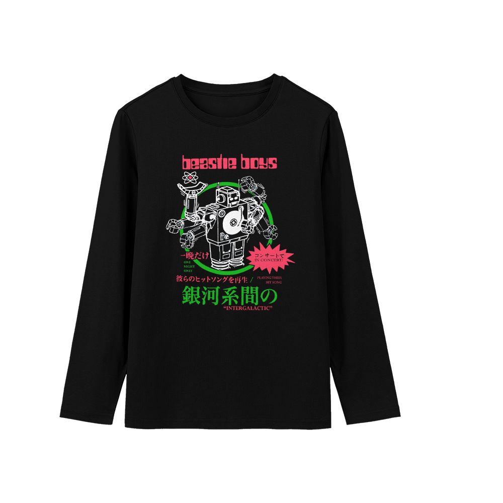 Beastie Boys Intergalactic Robot T-Shirt – Vintage Hip Hop Graphic Tee, Japanese Style Streetwear, Retro Rap Band Shirt