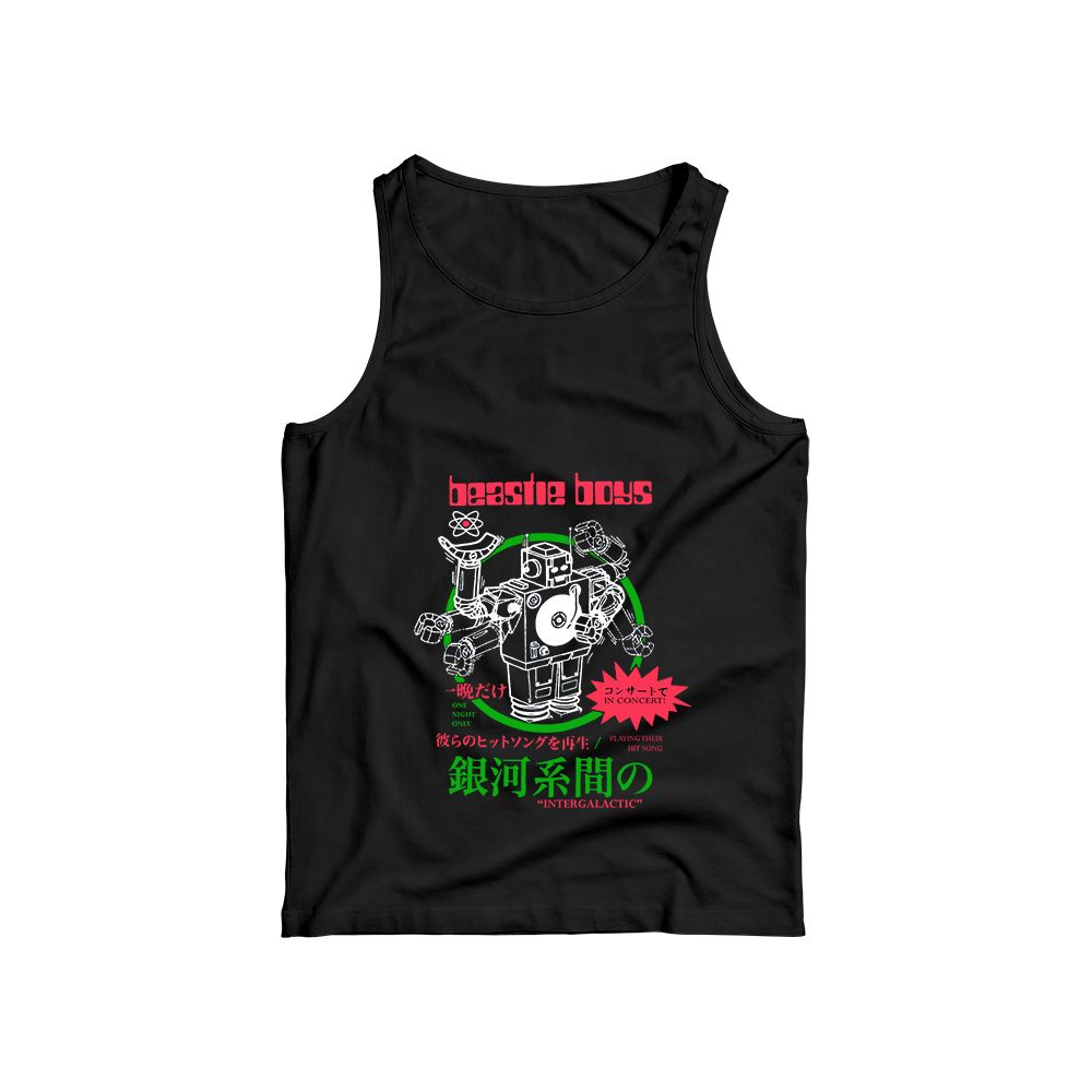 Beastie Boys Intergalactic Robot T-Shirt – Vintage Hip Hop Graphic Tee, Japanese Style Streetwear, Retro Rap Band Shirt