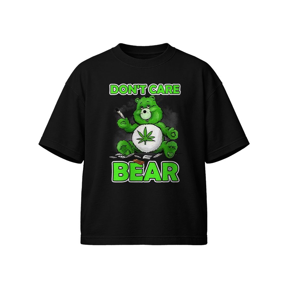 Funny Bear Smoking Weed Graphic T-Shirt Cannabis Humor Cotton Tee Unisex