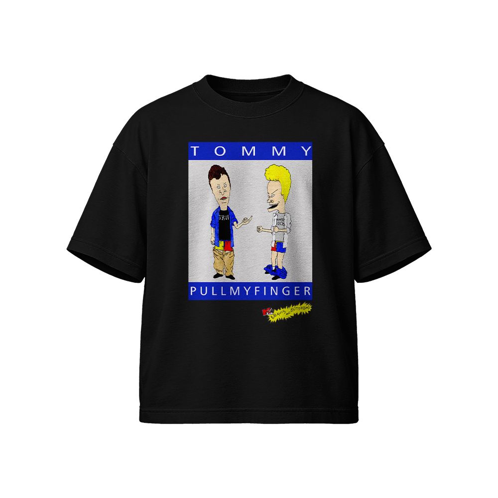 Beavis and Butt-Head “Pull My Finger” Vintage 90s Cartoon T-Shirt, MTV Retro Graphic Tee, Funny Comedy Streetwear Shirt